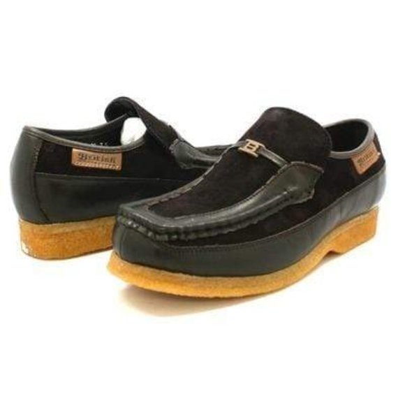 British Walkers Shoes British Walkers Power Mens Brown Suede Crepe